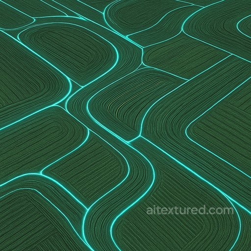 Futuristic Field Texture seamless Grass PBR texture