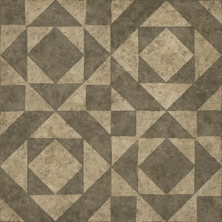 Weathered Geometric Pattern seamless PBR texture preview