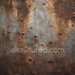 seamless Seamless 3D PBR Rusty Metal Texture Featuring Cracked, Corroded Surface with Bumpy Corrosion Nodules texture 8k free download PBR
