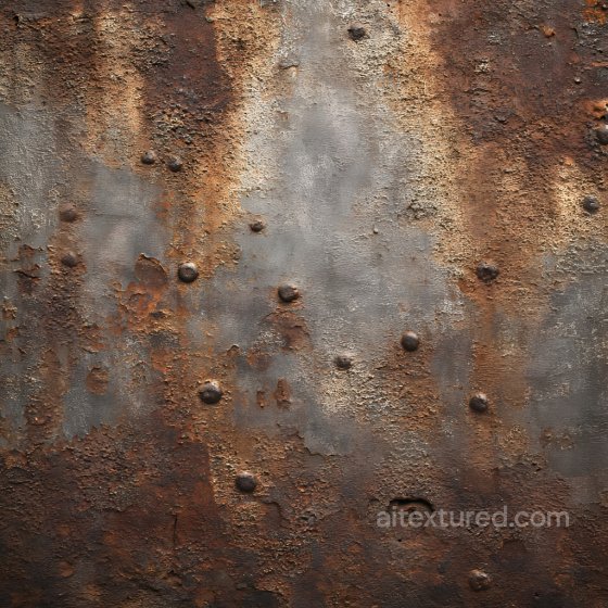 Rusty Metal Texture Featuring Cracked, Corroded Surface with Bumpy Corrosion Nodules Rust texture preview