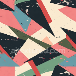 seamless Seamless 3D Abstract Geometric Camouflage PBR Texture with Distressed Vintage Colors texture 8k free download PBR