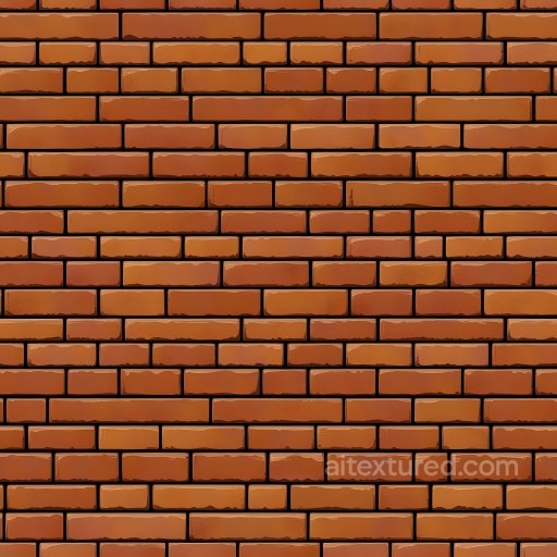 Cracked Red Brick Wall Seamless Texture with Subtle Holes seamless Brick PBR texture