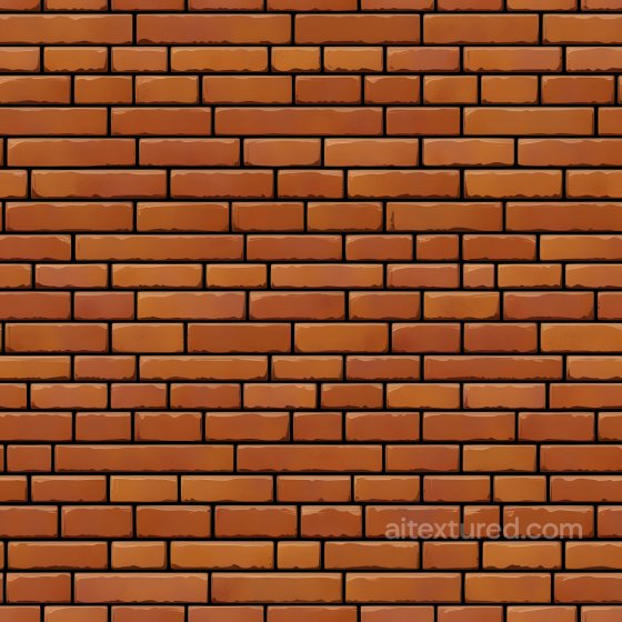 Cracked Red Brick Wall Seamless Texture with Subtle Holes Brick texture preview
