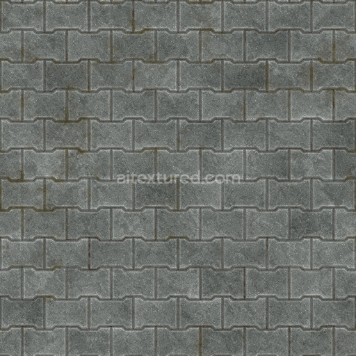 Paving Stone Seamless Tileable Pbr Texture Gray Weathered Durable Urban