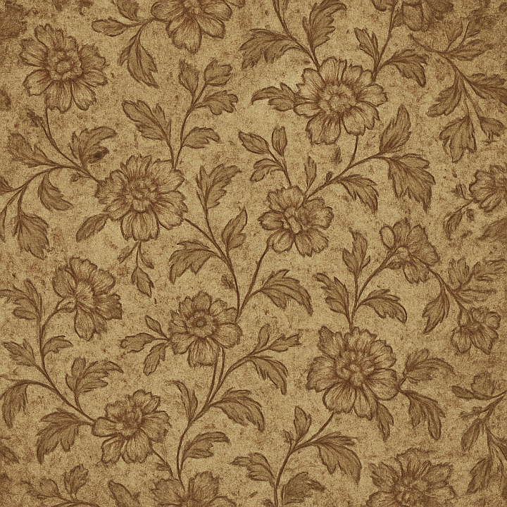 Dirty Floral Pattern seamless PBR texture preview