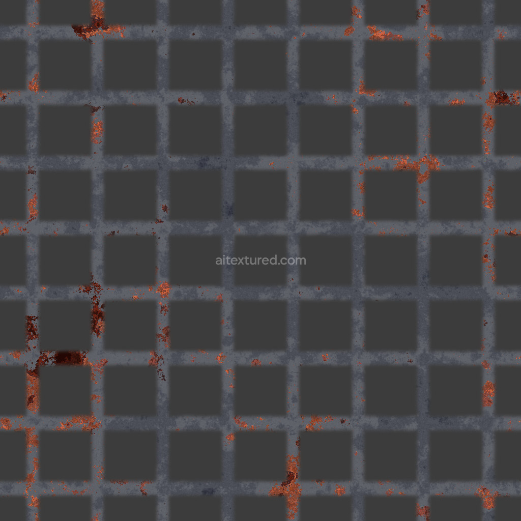 Seamless metal walkway texture with a gritty surface