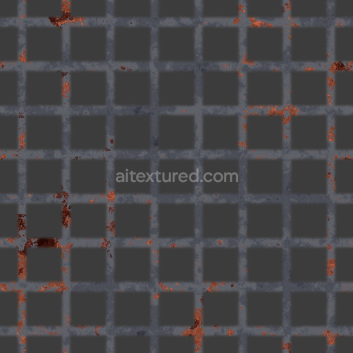 Metal Walkway Seamless Pbr Texture Tileable Gritty Weathered Dark Industrial