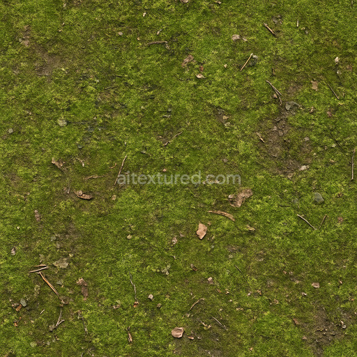 Dirty Forest Moss Texture Seamless 1024X1024