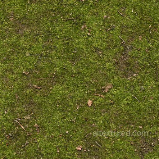 Dirty Forest Moss Seamless Texture seamless Moss PBR texture