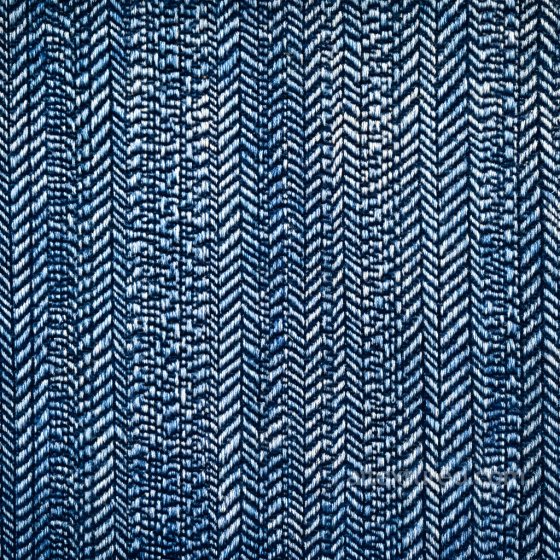 Cracked Denim Fabric PBR Texture with Blue and White Knit Pattern Denim jeans texture preview
