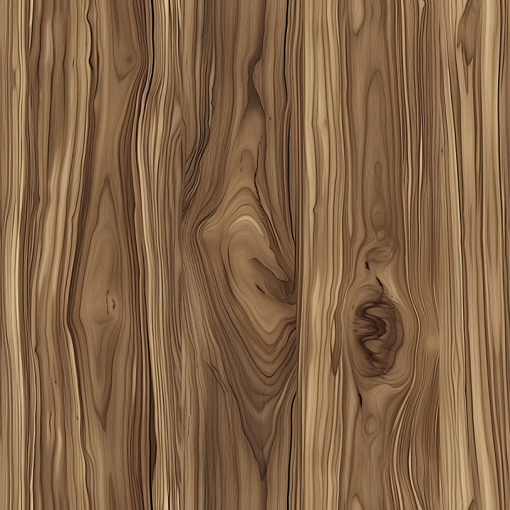 Natural Knotty Wood Plank with Rich Grain and Warm Tones seamless PBR texture preview