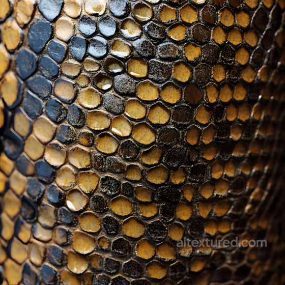 Reptile Skin Texture Featuring Detailed Glossy Scales and Organic Patterning Skin texture preview