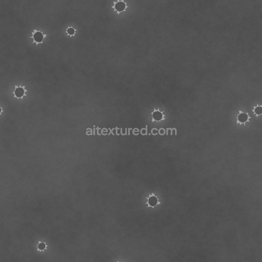 Bullet Holes Metal Metallic Pierced — Seamless PBR Texture