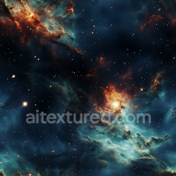 seamless Seamless 3D PBR Nebula Space Texture Featuring Glowing Cosmic Clouds and Starfield texture 8k free download PBR