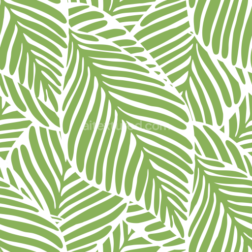 Seamless 3D PBR Texture with Stylized Green Leaf Pattern for Digital Paper