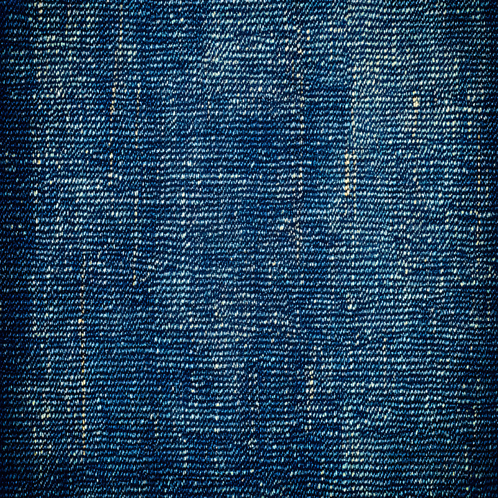 Cracked Denim Fabric with Worn Blue Weave seamless PBR texture preview