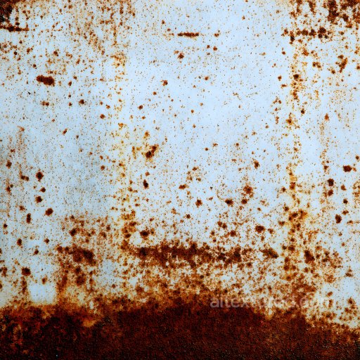 Rusty Metal PBR Texture Featuring Corrosion Spots and Weathered Surface seamless Rust PBR texture