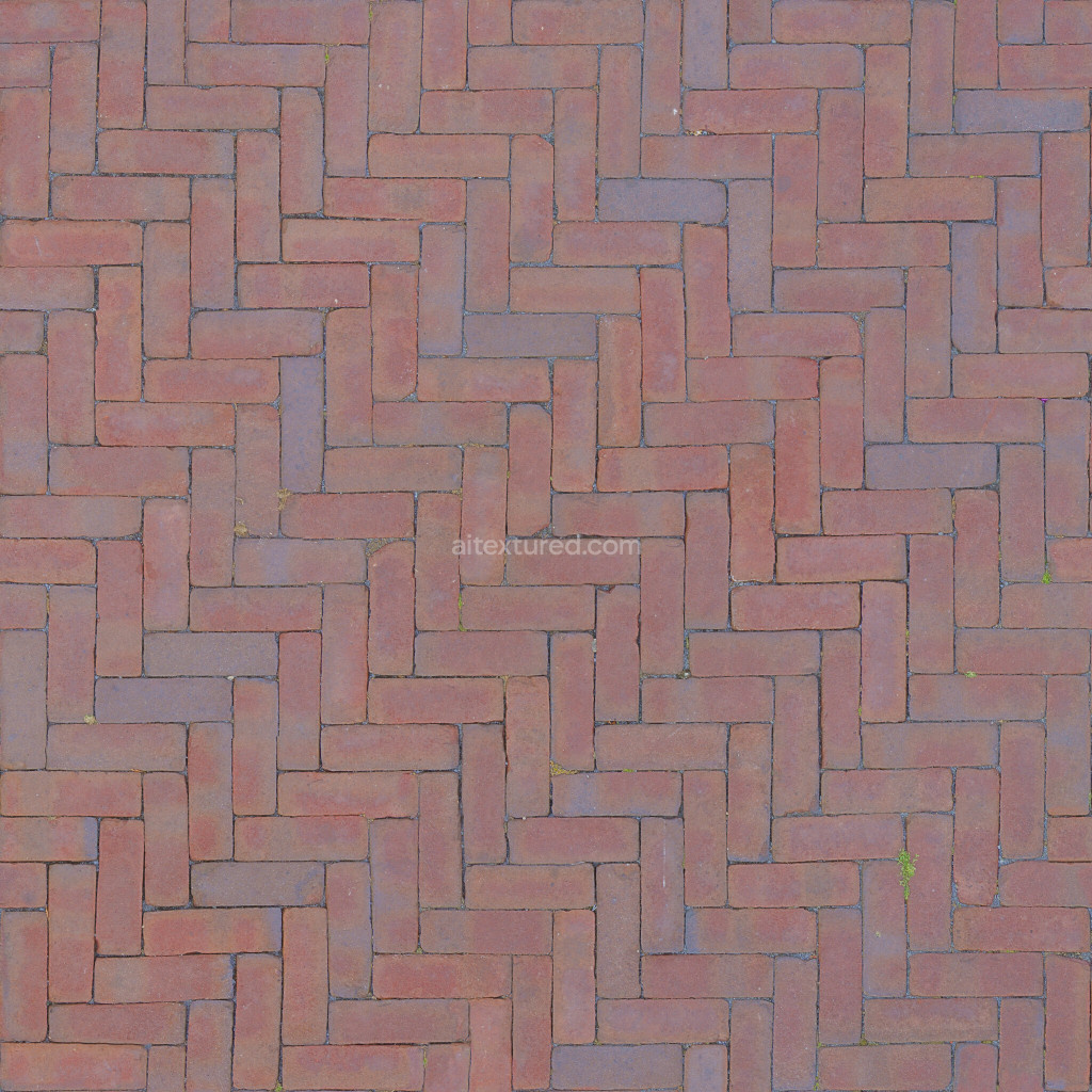 Paving Stone Tileable Brick Basecolor Norma… PBR Texture | AITextured