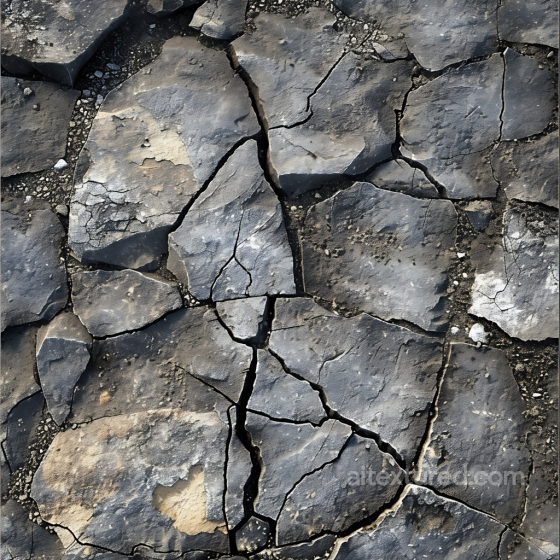 Stone PBR Texture Featuring Cracked Rocky Ground with Weathered Details Stone texture preview