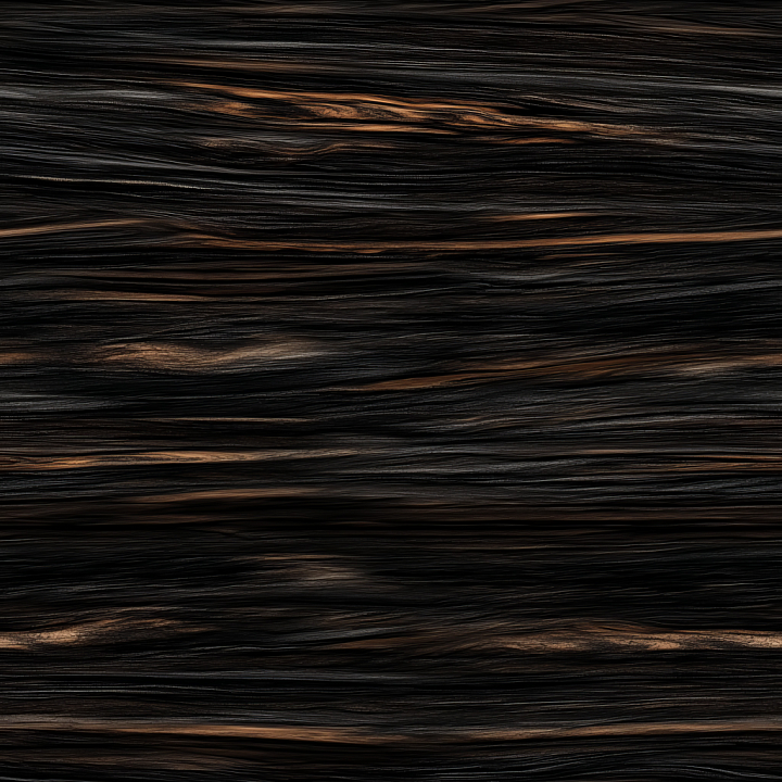 Dark Charred Wood with Deep Grain seamless PBR texture preview