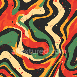 seamless Seamless 3D Retro Abstract Camouflage PBR Texture with Vibrant Swirling Colors texture 8k free download PBR