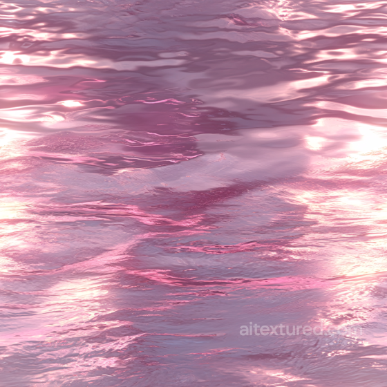 Pink Reflective Water Surface Seamless Texture with Gentle Ripples Water texture preview