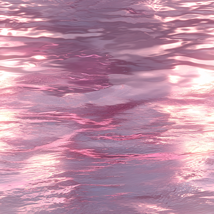 Pink Reflective Water Surface with Gentle Ripples seamless PBR texture preview