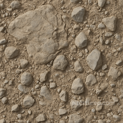 Of Rocky Ground With Weathered Rock And Stone Fragments seamless Ground surface PBR texture