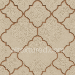 seamless Seamless 3d texture pbr 8k arabesque tiles mosaic with islamic patterns and matte finish texture 8k free download PBR