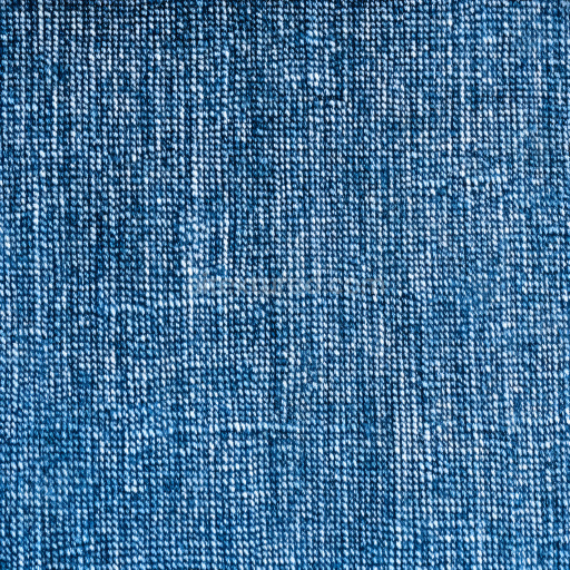 Seamless 3D Cracked Denim Fabric PBR Texture with Worn Blue Weave Pattern