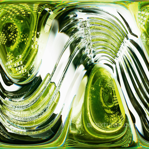 High-Detail Transparent Glass PBR Texture with Greenish Reflection seamless Glass PBR texture