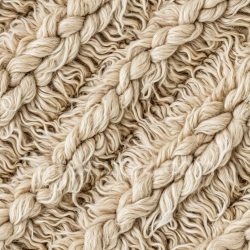 seamless Seamless 3D PBR Texture of Soft Beige Shaggy Leather with Thick Braided Details texture 8k free download PBR