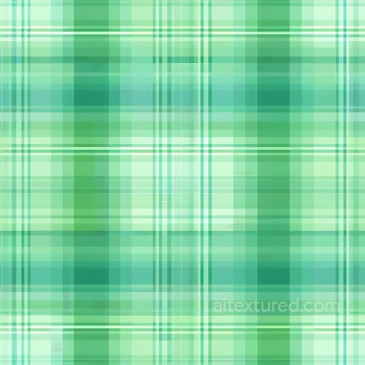 Seamless 3D PBR Texture of Soft Green Plaid Fabric Pattern texture preview