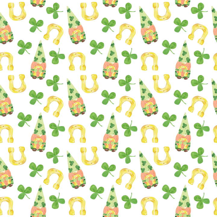 St Patrick Digital Paper Bundle of St Patrick Digital Paper with Lucky… seamless PBR texture preview