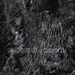 seamless Seamless 3D Black Glossy Fur Leather PBR Texture with Long, Shiny Fibers texture 8k free download PBR