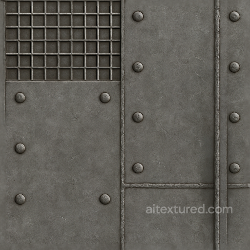 Metal Grate Surface For Industrial Architectural Visualization seamless Architecture PBR texture