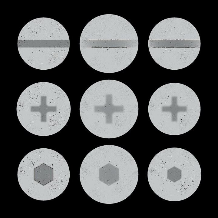 Screw seamless PBR texture preview