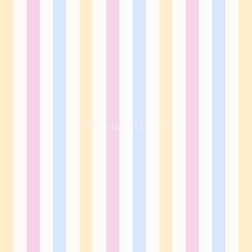 Seamless 3D PBR Texture of Soft Pastel Watercolor Stripes Fabric