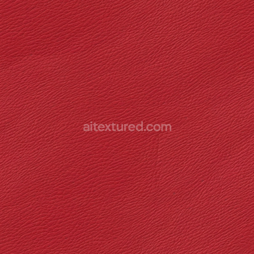 Seamless 3D PBR Vibrant Red Pebbled Leather Texture with Fine Grain