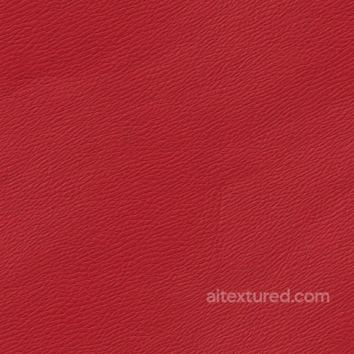 Vibrant Red Pebbled Leather Texture with Fine Grain seamless Leather PBR texture