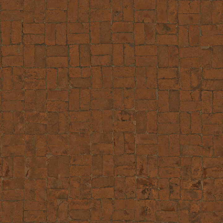 Brick Floor seamless PBR texture preview