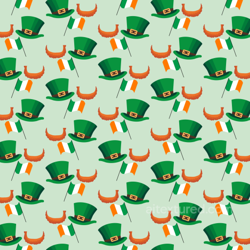Featuring St Patrick Digital Paper Bundle Pattern seamless St patrick digital paper bundle PBR texture