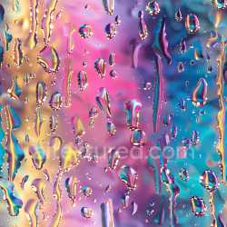 seamless Seamless 3D PBR Texture Featuring Glossy Water Droplets on Vibrant Iridescent Background texture 8k free download PBR