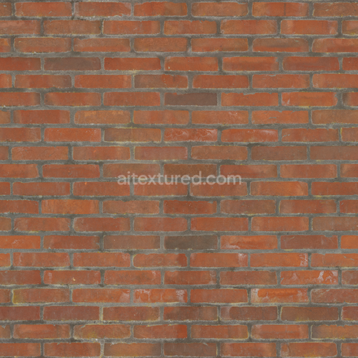 Brick Wall Rough — Brick Bricks Wall Red Brick — PBR seamless 3D texture