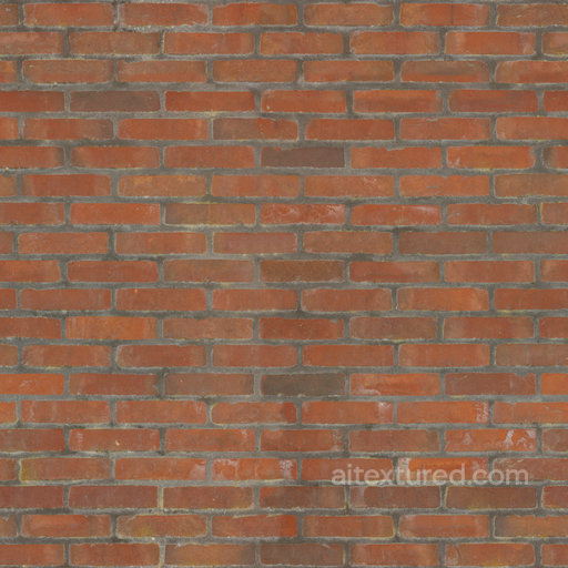 Brick Wall Rough - Brick Bricks Wall Red Brick seamless Brick PBR texture