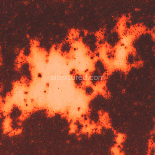 Seamless 3D Rusty Metal PBR Texture Featuring Corroded Holes and Organic Rust Patterns