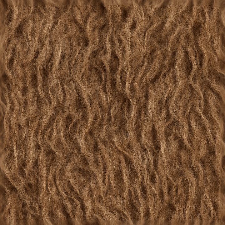Raw Wool Strands Coarse Wool Fibers seamless PBR texture preview