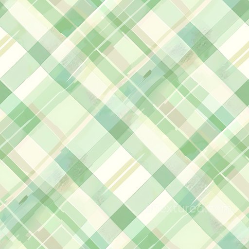 Seamless 3D PBR Texture of Soft Pastel Green Plaid Fabric Pattern texture preview