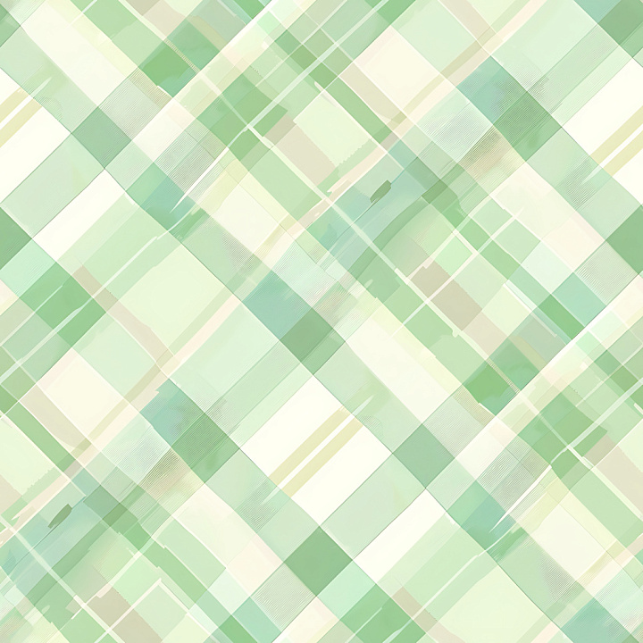 Soft Pastel Green Plaid Fabric Pattern seamless PBR texture preview