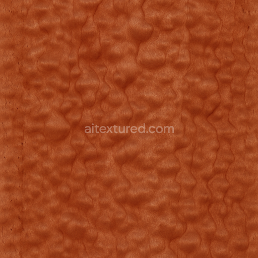 Seamless 3d texture PBR 8k Quilted wood with figured wood pattern and satin finish